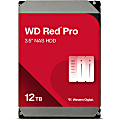 Western Digital Red Pro WD121KFBX 12 TB Hard Drive - 3.5" Internal - SATA (SATA/600) - Conventional Magnetic Recording (CMR) Method - Storage System, Desktop PC Device Supported - 7200rpm - 5 Year Warranty