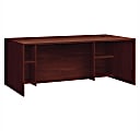 HON® Foundation Laminate Breakfront Desk Shell, Mahogany