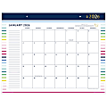 Simplified by Emily Ley for AT-A-GLANCE® 2026 Monthly Desk Pad Calendar, Happy Stripe, Standard, 21 3/4" x 17" 1 thumbnail image