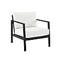 Linon Abilene Aluminum Outdoor Chair, White/Black 1 thumbnail image