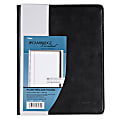 Cambridge® Refillable Business Notebook, 6 5/8" x 9 1/2", 1 Subject, College Ruled, 48 Sheets (96 Pages), Black 1 thumbnail image
