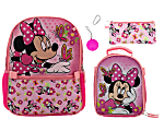 Accessory Innovations 5-Piece Kids' Licensed Backpack Set, Minnie Mouse