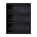 Hirsh® 42"H 3-Shelf Metal Bookcase, Black 1 thumbnail image