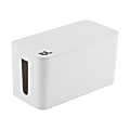 Bluelounge® 9.25" L x 4.5" W x 4.875" H CableBox Mini Cable Organizer, White, BLUCBM-WH-US 1 thumbnail image