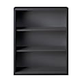 Hirsh® 42"H 3-Shelf Metal Bookcase, Charcoal