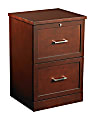 Realspace® Premium 17"D Vertical 2-Drawer File Cabinet, Mahogany 1 thumbnail image