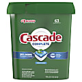 Cascade Complete ActionPacs Dishwasher Detergent Pods, Fresh Scent, Pack Of 63 Pods 1 thumbnail image