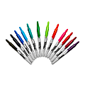 Sharpie® Retractable Permanent Markers, Fine Point, Assorted, Box Of 12 1 thumbnail image