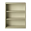 Hirsh® 42"H 3-Shelf Metal Bookcase, Putty