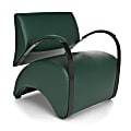 OFM Recoil Series Lounge Chair, Dark Green/Black