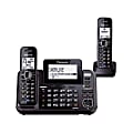 Panasonic® Link2Cell 2-Line DECT 6.0 Cordless Phone With Digital Answering System, Black, KX-TG9552B
