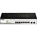 D-Link DGS-1210-10MP Ethernet Switch - 8 Ports - Manageable - Gigabit Ethernet - 1000Base-T, 1000Base-X - 3 Layer Supported - Modular - 2 SFP Slots - Twisted Pair, Optical Fiber - Lifetime Limited Warranty