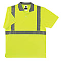 Ergodyne GloWear 8295 Type R Class 2 Polo Shirt, Medium, Lime 1 thumbnail image