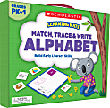 Scholastic Match, Trace & Write Alphabet Learning Mats Set, Pre-K to Grade 1