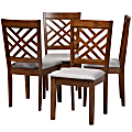 Baxton Studio 9881 Dining Chairs, Gray, Set Of 4 Chairs 1 thumbnail image