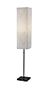 Adesso® Simplee Maya Floor Lamp, 63”H, White/Black