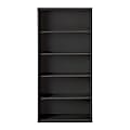 Hirsh® 72"H 5-Shelf Metal Bookcase, Charcoal