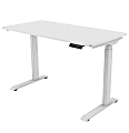 FlexiSpot E9 Quick-Install Metal Electric 48"W Height-Adjustable Standing Desk, White