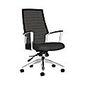 Global® Accord Mesh High-Back Tilter Chair, 44"H x 25"W x 25"D, Granite Rock