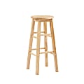 Linon Elmore Backless Bar Stool, Natural