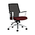 Global® Accord Mesh Mid-Back Tilter Chair, 37"H x 25"W x 25"D, Red Rose