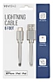 Vivitar Lightning To USB-A Cable, 6', Gray, NIL1006-GRY-STK-24