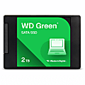 Western Digital Green WDS200T2G0A 2 TB Solid State Drive - 2.5" Internal - SATA (SATA/600) - Notebook, Desktop PC Device Supported - 545 MB/s Maximum Read Transfer Rate - 3 Year Warranty