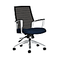 Global® Accord Mesh Mid-Back Tilter Chair, 37"H x 25"W x 25"D, Blue Bayou