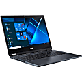 Acer P414RN-51 TMP414RN-51-5426 14" Touchscreen 2 in 1 Notebook - Full HD - Intel Core i5 i5-1135G7 Quad-core (4 Core) 2.40 GHz - 8 GB RAM - 256 GB SSD - Slate Blue - Windows 10 Pro - Intel Iris Xe Graphics - 13 Hour Battery