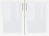 Safco® Resi Glass Door Kit For Resi Open Storage Cabinet, 25-3/4" x 18", Designer White