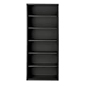 Hirsh® 82"H 6-Shelf Metal Bookcase, Charcoal
