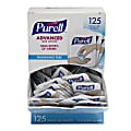Purell® Singles Advanced Hand Sanitizer Individual Single-Use Packets, 1.2 mL, 125 Packets Per Box, Case Of 12 Boxes 1 thumbnail image