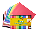 Crayola® Giant Construction Paper And Stencil Set, Tabloid Extra Paper Size, Assorted Colors 
