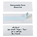 HOL-DEX® Self-Adhesive Plastic Label Holders, 2" x 6", Clear, Pack Of 12