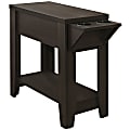 Monarch Specialties Jacquelyne Accent Table, 24"H x 12"W x 28-3/4"D, Cappuccino