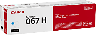 Canon 067 High-Yield Toner Cartridge, Cyan, 5105C001