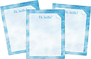 Barker Creek Designer Computer Paper, 8-1/2" x 11", Blue Tie-Dye, 50 Sheets Per Pack, Case Of 3 Packs 1 thumbnail image