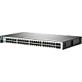HPE 2530-48 Ethernet Switch - 48 Ports - Manageable - Fast Ethernet, Gigabit Ethernet - 10/100Base-TX, 10/100/1000Base-T - 2 Layer Supported - 2 SFP Slots - Twisted Pair - Rack-mountable, Wall Mountable, Desktop