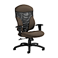 Global® Tye Mesh Tilter Chair, High-Back, 45 1/2"H x 25"W x 26"D, Earth/Black