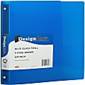 JAM PAPER 3 Ring Plastic Binder, 0.75 inch, Blue, Sold Individually 1 thumbnail image