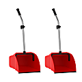 Gritt Commercial Jumbo Dust Pan, 33” x 14”, Red, Pack Of 2 Pans 1 thumbnail image