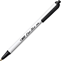 BIC Clic Stick 1.0mm Retractable Ball Pen - Medium Pen Point - 1 mm Pen Point Size - Retractable - Black - White Barrel - 60 / Box 1 thumbnail image