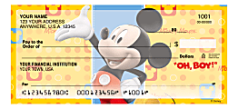 Custom Personal Wallet Checks, 6" x 2-3/4", Singles, Mickey Fun-Tastic, Box Of 150 Checks