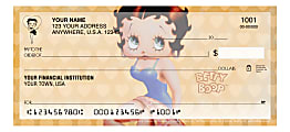 Custom Personal Wallet Checks, 6" x 2-3/4", Singles, Betty Boop™ Vintage Pin Ups, Box Of 120 Checks 1 thumbnail image