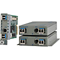 Omnitron Systems iConverter 2GXM 1000BASE-X SFP to 1000BASE-X SFP Media Converter - Management Port - Single-mode, Multi-mode - 1000Base-X - 2.49 Mile - 2 x Expansion Slots - 2 x SFP Slots - Internal