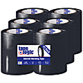 Tape Logic® Color Masking Tape, 3" Core, 0.5" x 180', Black, Case Of 72