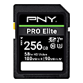 PNY PRO Elite Class 10 U3 V30 SD Flash Memory Card, 256GB 1 thumbnail image