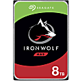 Seagate IronWolf ST8000VN004 8 TB Hard Drive - 3.5" Internal - SATA (SATA/600) - Conventional Magnetic Recording (CMR) Method - 7200rpm - 3 Year Warranty