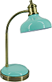 Adesso® Simple Teal Desk Lamp, 19-1/4"H, Teal/Antique Brass 1 thumbnail image