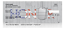 Custom Personal Wallet Checks, 6" x 2-3/4", Duplicates, Heroes, Box Of 150 Checks